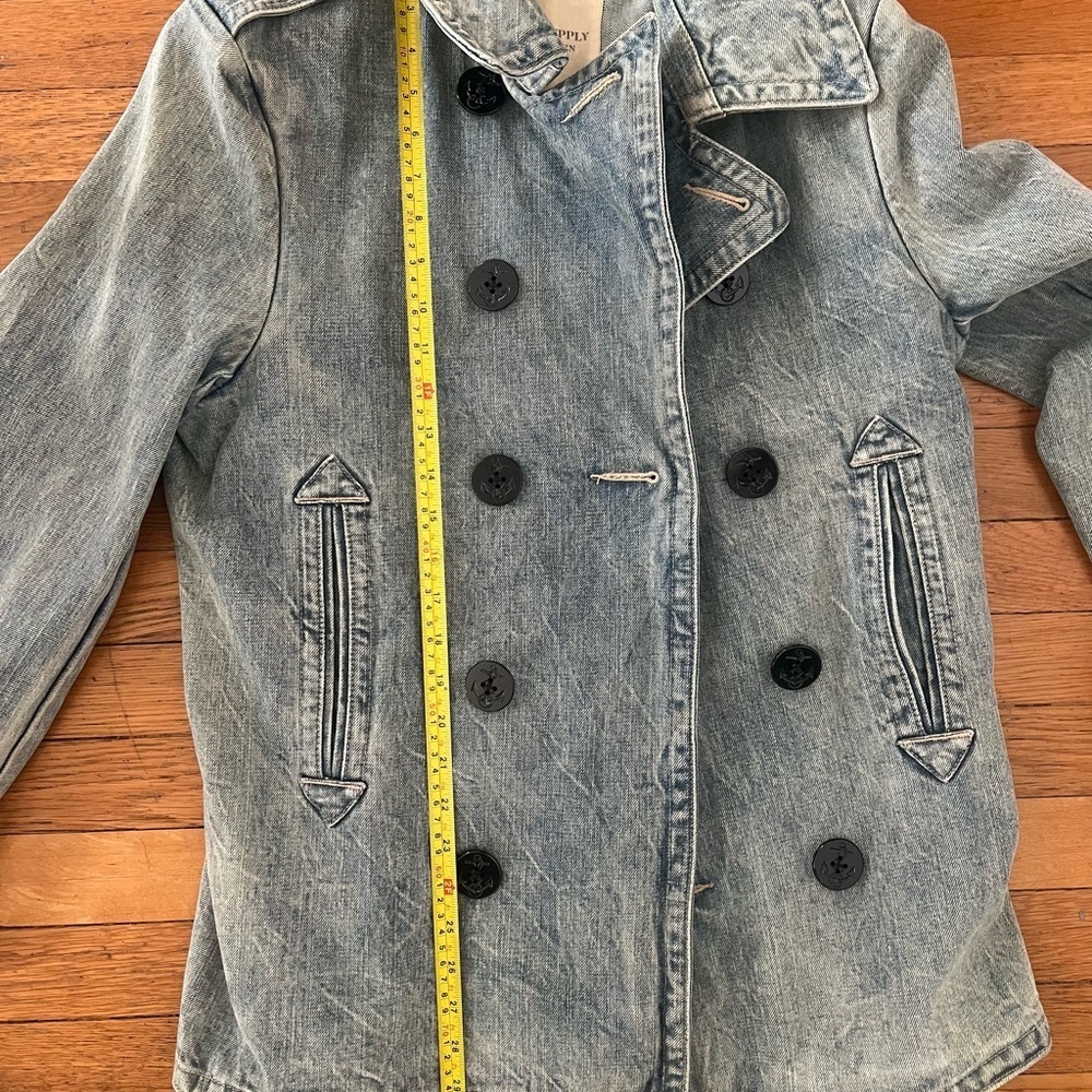 Denim & Supply Ralph Lauren classic denim peacoat. Size SMALL Unisex. - Picture 6 of 6
